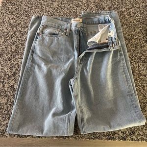 Madewell High Rise Light Wash Baggy Jeans
